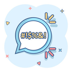 shout speech bubble icon in comic style complain vector