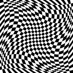 Checkered pattern with spiral twirl swirl vector