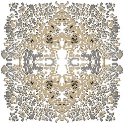 decorative element - square tile pattern vector image