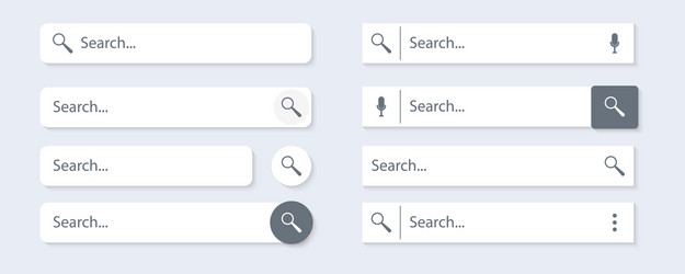 search bar for ui design and web site vector