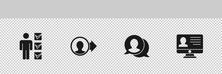 set user man in business suit create account vector image