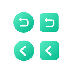 back button icon user for interface ui-ux vector image