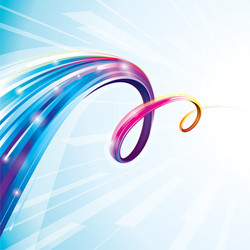 Colorful curve vector