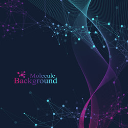 geometric abstract background with connected lines vector image