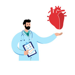 Cardiology template concept vector