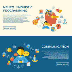 digital neuro linguistic programming vector image