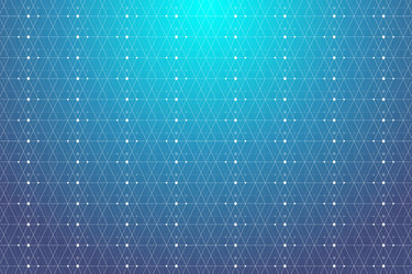 geometric pattern with connected lines and dots vector image