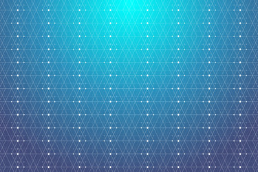 Geometric pattern with connected lines and dots vector