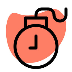 network destruction with a program timer bomb vector image