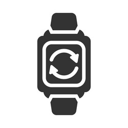 update smart watch icon vector