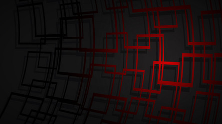 abstract background of intersecting squares vector image