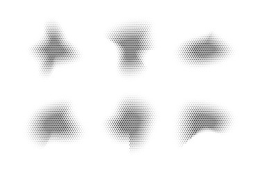 halftone star pattern reprographic technique vector image