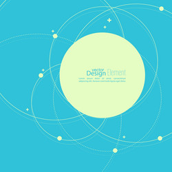 Dynamic Circle Network Background vector image