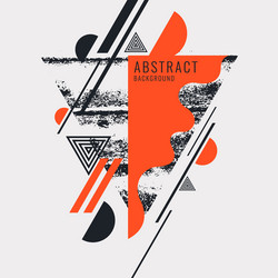 modern abstract art geometric background with flat vector image