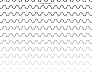 wave line and wavy zigzag pattern lines abstract vector image