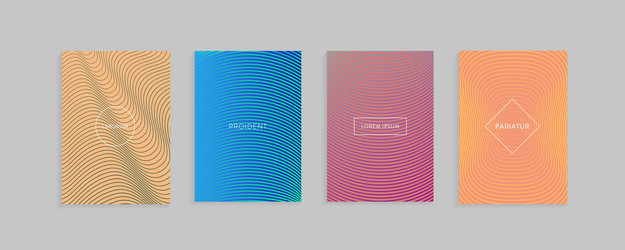 abstract minimal covers design template vector