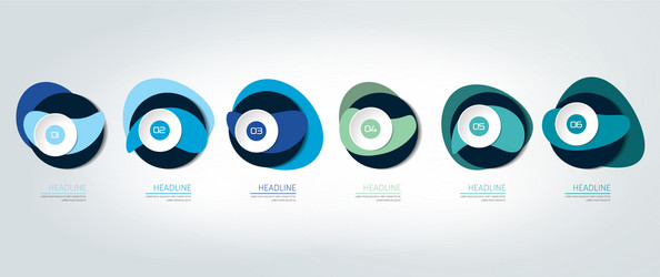 infographic timeline report template chart scheme vector image