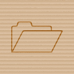 document folder icon symbol flat modern web design vector image