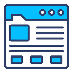 web template icon user interface as a simple vector image
