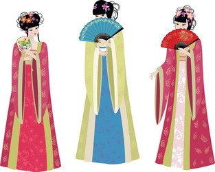 Chinese girl Royalty Free Vector Image - VectorStock