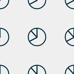 pie chart graph icon sign seamless pattern vector image