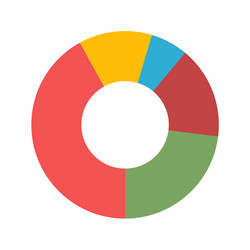 Pie Chart Icon - Data Visualization vector image
