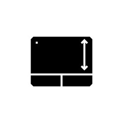 touch pad icon computer component solid vector image