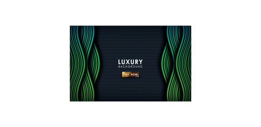 blue and green gradient dynamic wave background vector image