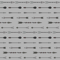 boho pattern with arrows vector image
