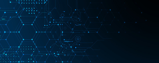 circuit abstract background for science vector image