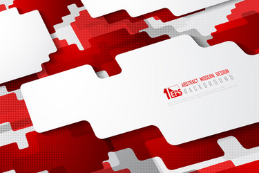 Tech Square Red Background vector image