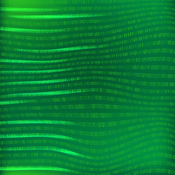 digital data technology concept green binary vector image