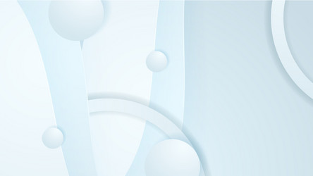 white gradient abstract background with shapes vector image
