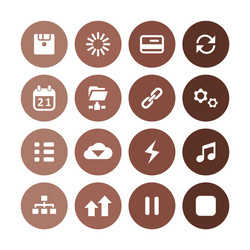 app icons universal set for web and ui vector image
