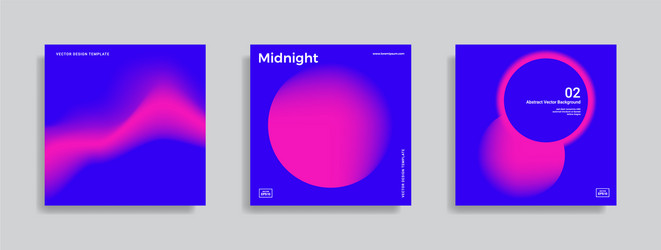 design template with vibrant gradient shapes vector image