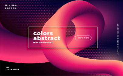 Abstract glowing fluid loop gradient background vector