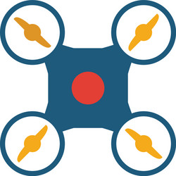drone icon simple element from smart devices vector image