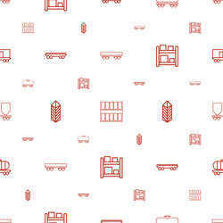 logistic icons pattern seamless white background vector image