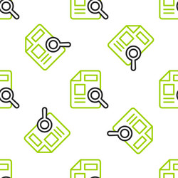line document with graph chart icon isolated vector image