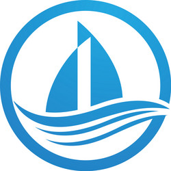 Nautical Ship Logo Template Vector Image