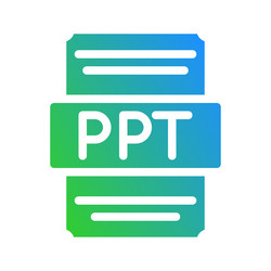 ppt sleek icons with subtle gradients vector image