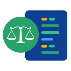 algorithm making decision thinking analyzing vector image