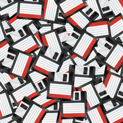 floppy disks background vector image