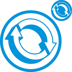 reload refresh arrows loop simple single color vector image