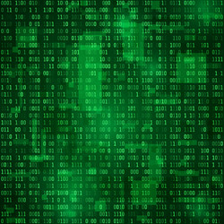 generation of random binary data coding vector image