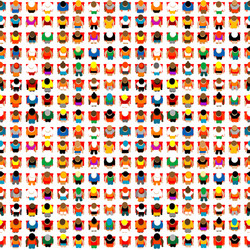seamless background with spectators in the rows vector image