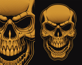 Vintage Skull Artwork Vector Image