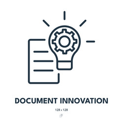 document innovation icon file page data vector image