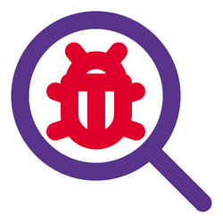 found a bug in system software vector image