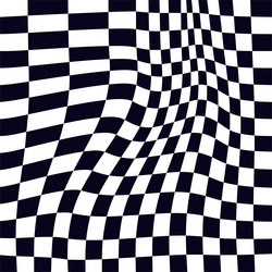 psychedelic checkerboard pattern vector image